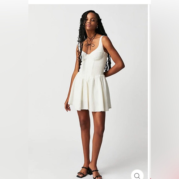 Free People Delilah Romper Dress in Cream - XS - Picture 3 of 9